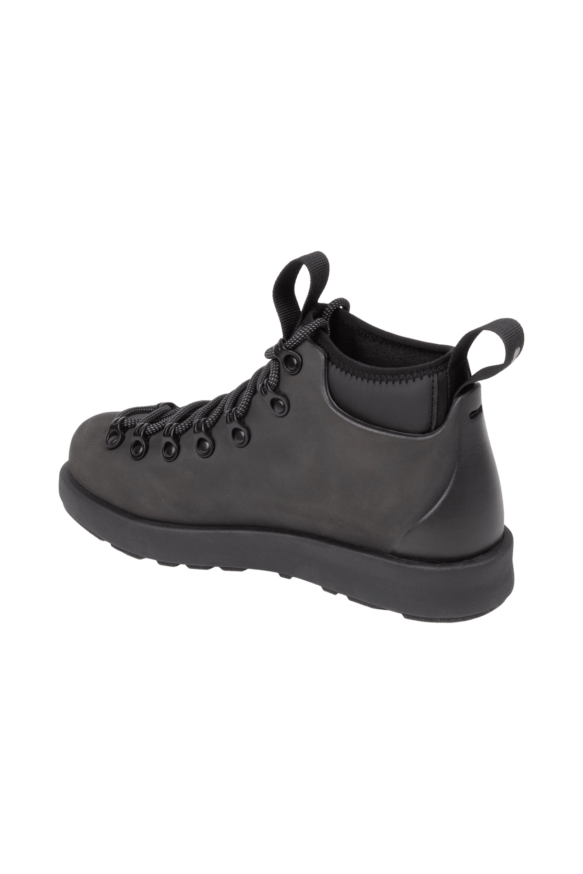 Bottom view of a Native Shoes Fitzsimmons Venture | Jiffy Black / Jiffy Black Footwear in Jiffy Black / Jiffy Black