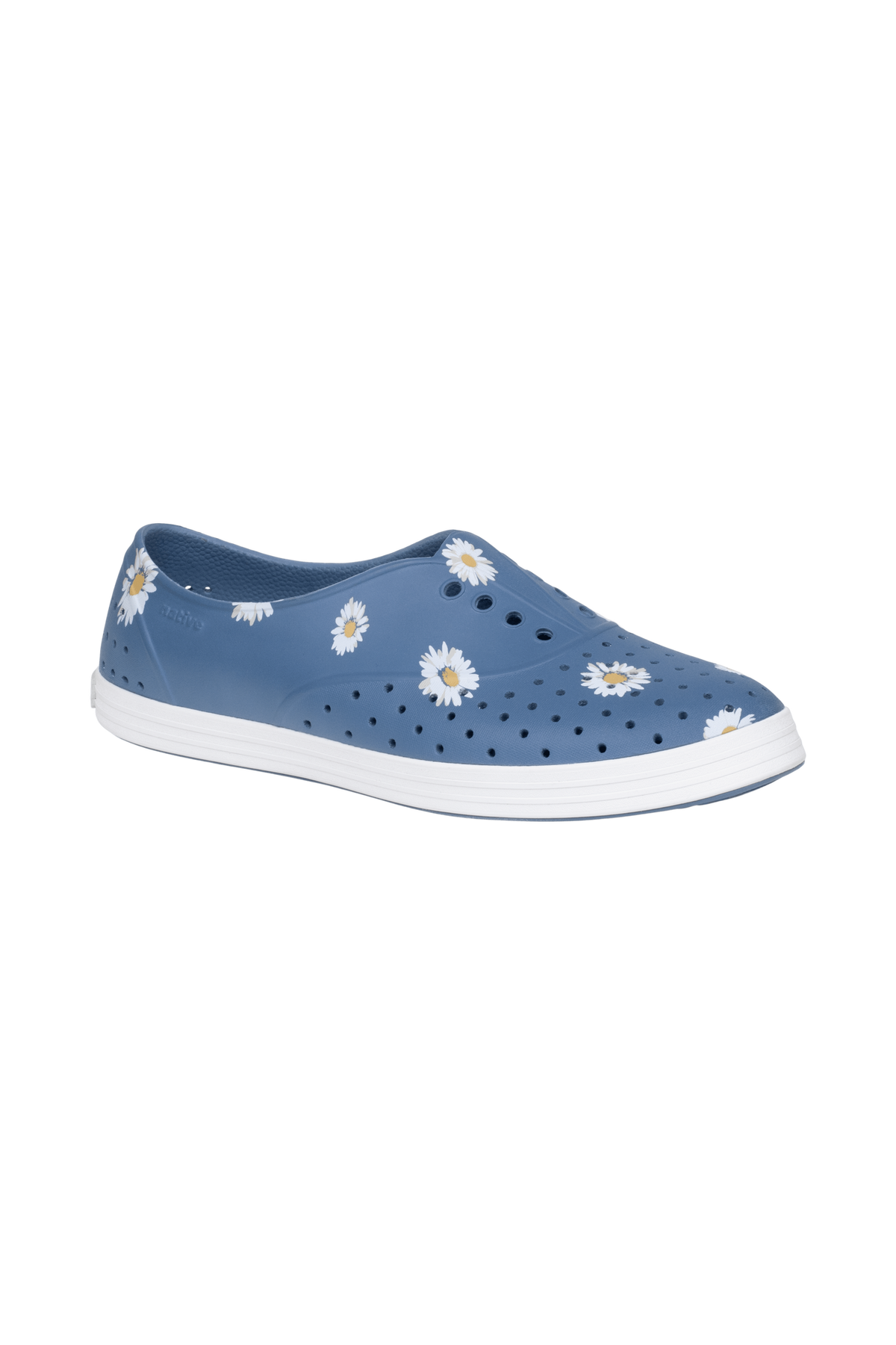 Bottom view of a Native Shoes Jericho Wanderfoam Print | Oasisbl/Shlwht/Daisyaop Footwear in Oasisbl/Shlwht/Daisyaop