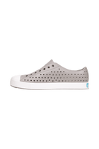 Angled view of a Native Shoes Jefferson | Pigeon Grey / Shell White Footwear in Pigeon Grey / Shell White
