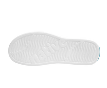 Bottom view of a Native Shoes Miles | Jiffy Black / Shell White Footwear in Jiffy Black / Shell White