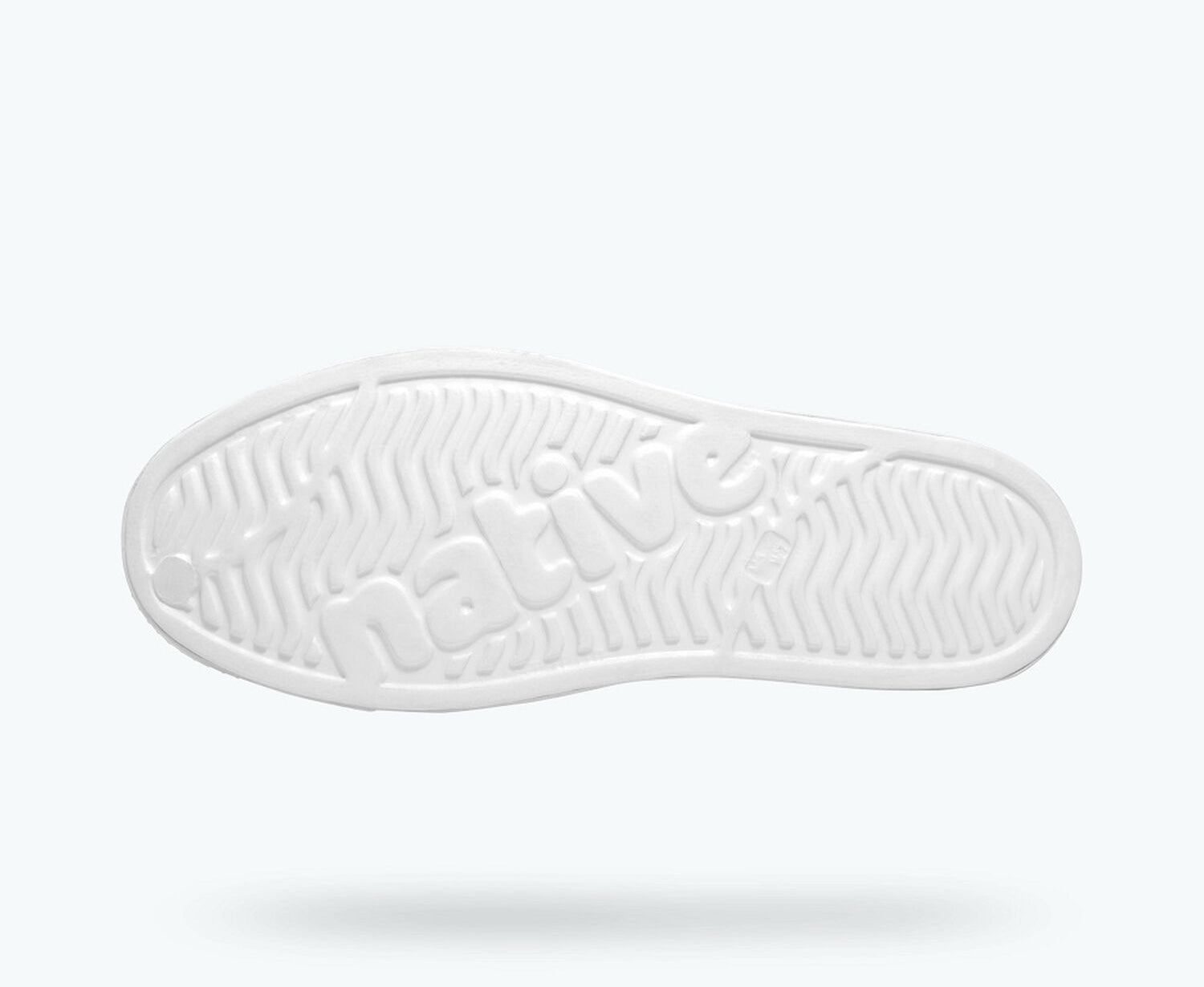 Bottom view of a Native Shoes Miles | Dublin Grey / Shell White Footwear in Dublin Grey / Shell White