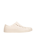 Side view of a Native Shoes Adults Jefferson Footwear in Bone White / Bone White