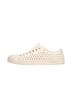 Angled view of a Native Shoes Jefferson | Bone White / Bone White Footwear in Bone White / Bone White