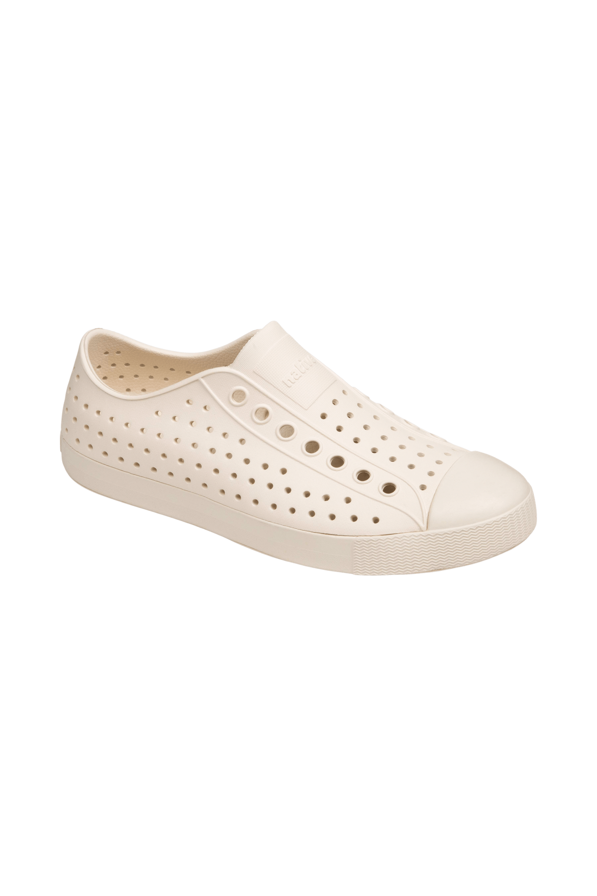 Bottom view of a Native Shoes Jefferson | Bone White / Bone White Footwear in Bone White / Bone White