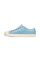 Angled view of a Native Shoes Jefferson | Flux Blue / Bone White Footwear in Flux Blue / Bone White