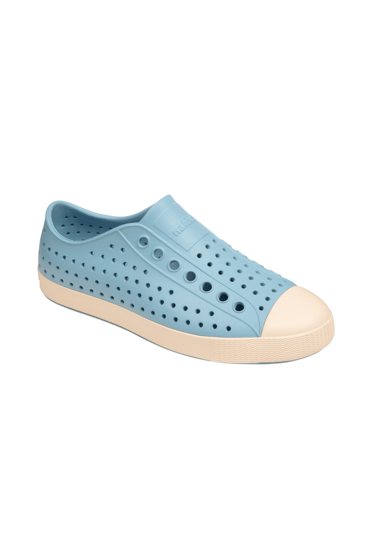 Bottom view of a Native Shoes Jefferson | Flux Blue / Bone White Footwear in Flux Blue / Bone White