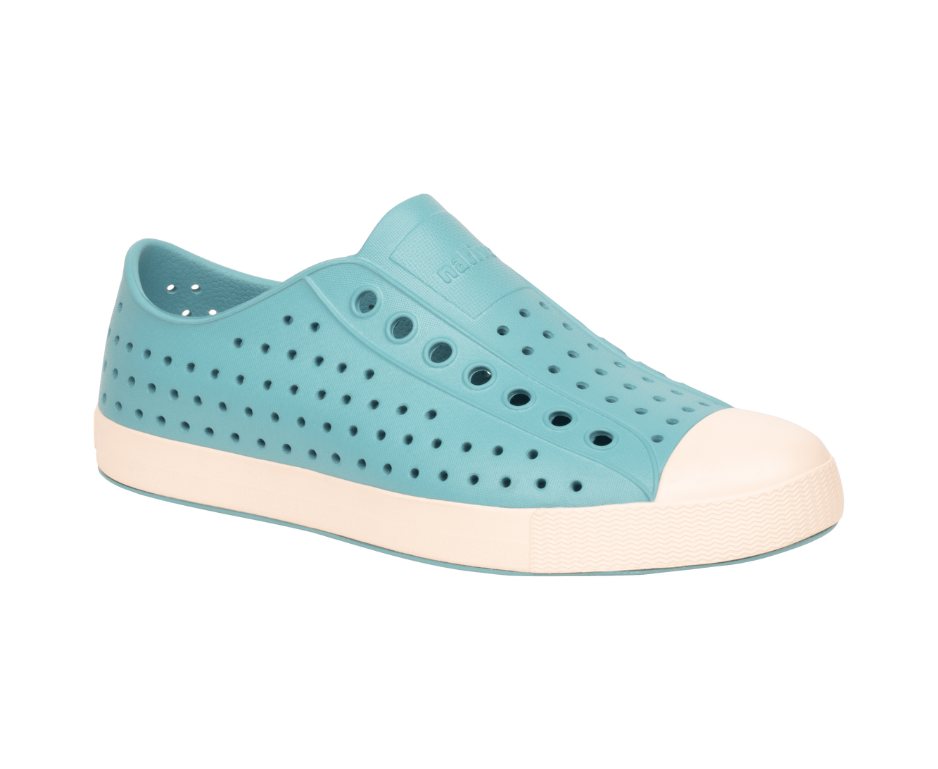 Bottom view of a Native Shoes Jefferson | Tktbl/Bnwht Footwear in Tktbl/Bnwht