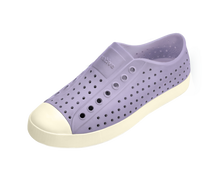 Angled view of a Native Shoes Jefferson | Taro Purple / Bone White Footwear in Taro Purple / Bone White