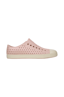 Side view of a Native Shoes Adults Jefferson Footwear in Chameleon Pink / Bone White