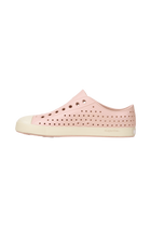 Angled view of a Native Shoes Jefferson | Chameleon Pink / Bone White Footwear in Chameleon Pink / Bone White