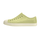 Side view of a Native Shoes Adults Jefferson Footwear in Vanilla Yellow / Bone White