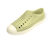Angled view of a Native Shoes Jefferson | Vanilla Yellow / Bone White Footwear in Vanilla Yellow / Bone White