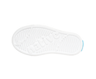 Bottom view of a Native Shoes Kids Jefferson Kids | Shell White / Shell White Footwear in Shell White / Shell White