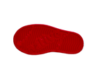 Bottom view of a Native Shoes Kids Jefferson Print Kids | Ruby Red / Shell White / Heart Fireworks Footwear in Ruby Red / Shell White / Heart Fireworks