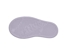 Bottom view of a Native Shoes Kids Jefferson Block Kids | Future Purple / Barely Pink / Unicorn Block Footwear in Future Purple / Barely Pink / Unicorn Block