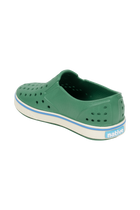 Bottom view of a Native Shoes Kids Miles Kids | Hntrgr/Bnwht Footwear in Hntrgr/Bnwht