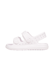 Angled view of a Native Shoes Kids Chase Kids | Shell White / Shell White Footwear in Shell White / Shell White