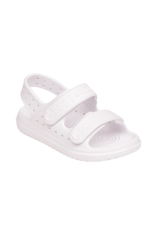 Bottom view of a Native Shoes Kids Chase Kids | Shell White / Shell White Footwear in Shell White / Shell White