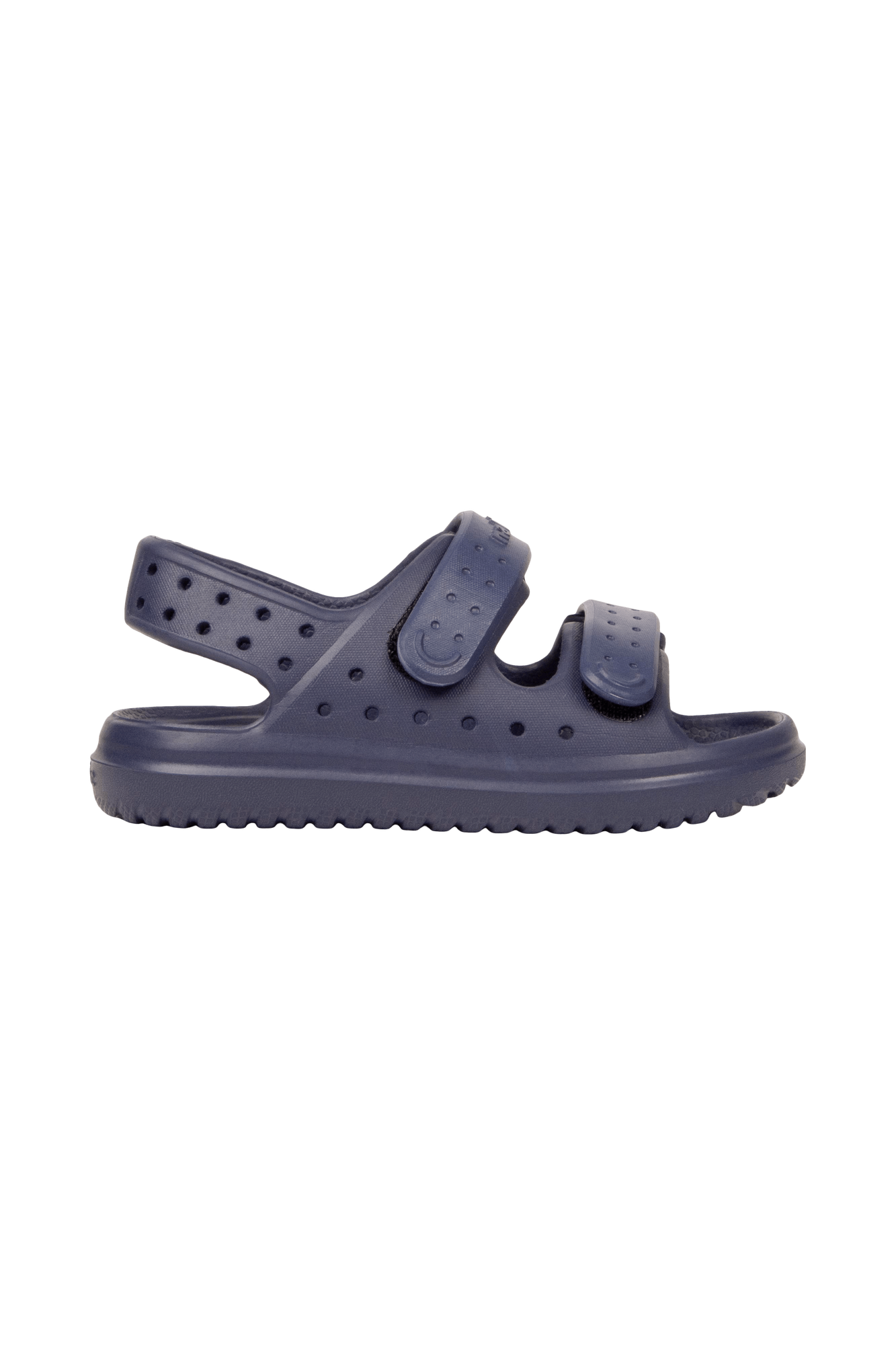 Side view of a Native Shoes Kids Chase Kids Footwear in Regatta Blue / Regatta Blue