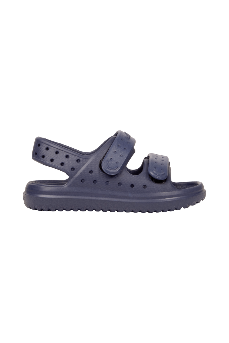 Side view of a Native Shoes Kids Chase Kids Footwear in Regatta Blue / Regatta Blue