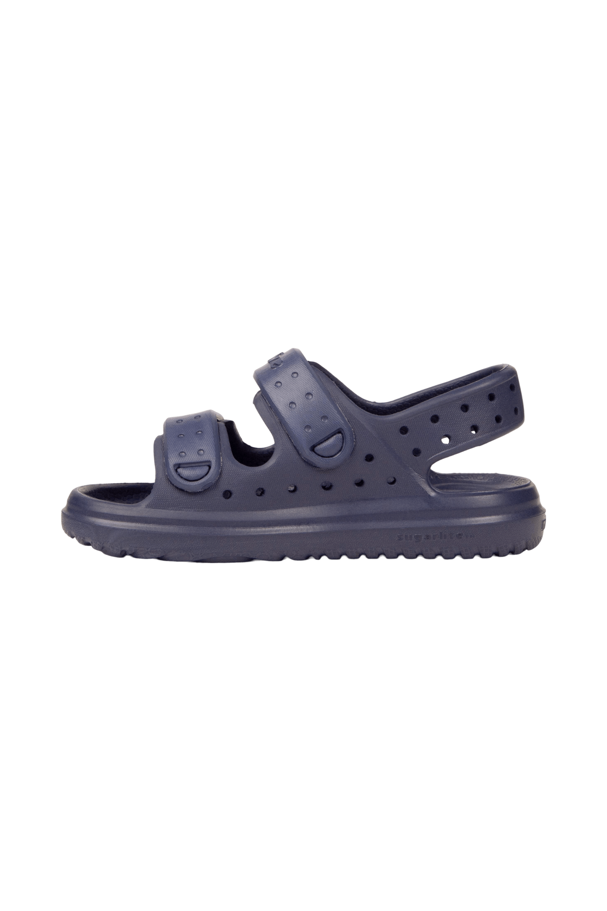 Angled view of a Native Shoes Kids Chase Kids | Regatta Blue / Regatta Blue Footwear in Regatta Blue / Regatta Blue