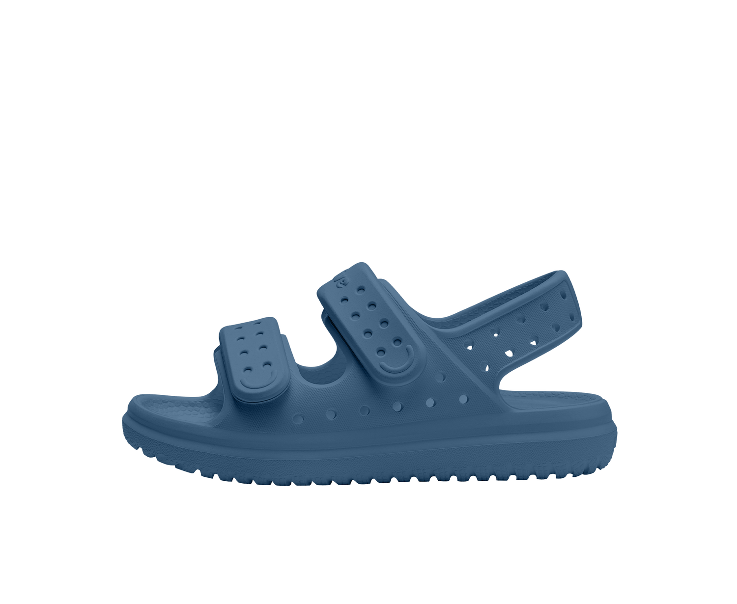Side view of a Native Shoes Kids Chase Kids Footwear in Oasis Blue / Oasis Blue