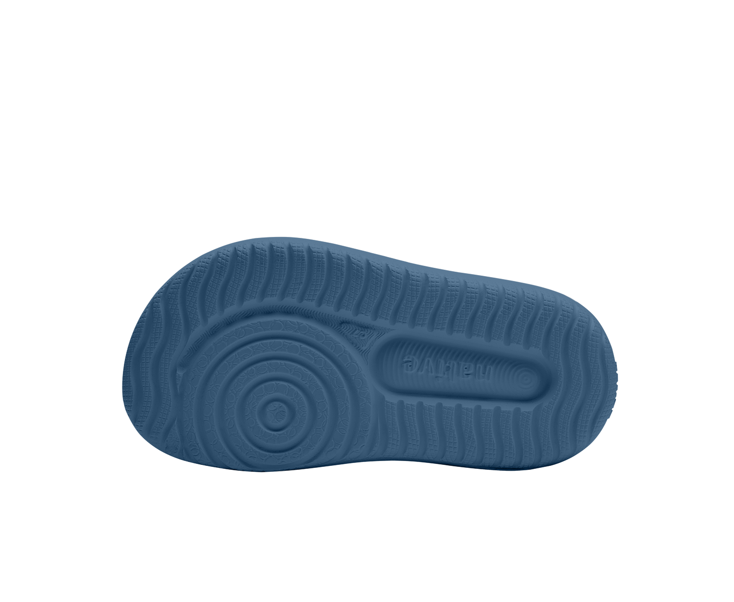 Bottom view of a Native Shoes Kids Chase Kids | Oasis Blue / Oasis Blue Footwear in Oasis Blue / Oasis Blue