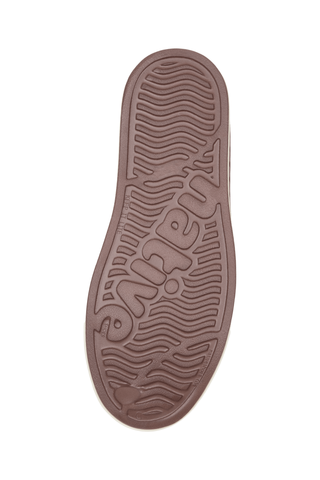 Bottom view of a Native Shoes™ Adults Jefferson Footwear in Bitter Brown / Bone White