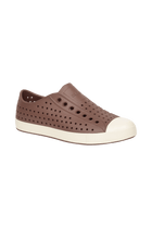 Angled view of a Native Shoes™ Adults Jefferson Footwear in Bitter Brown / Bone White