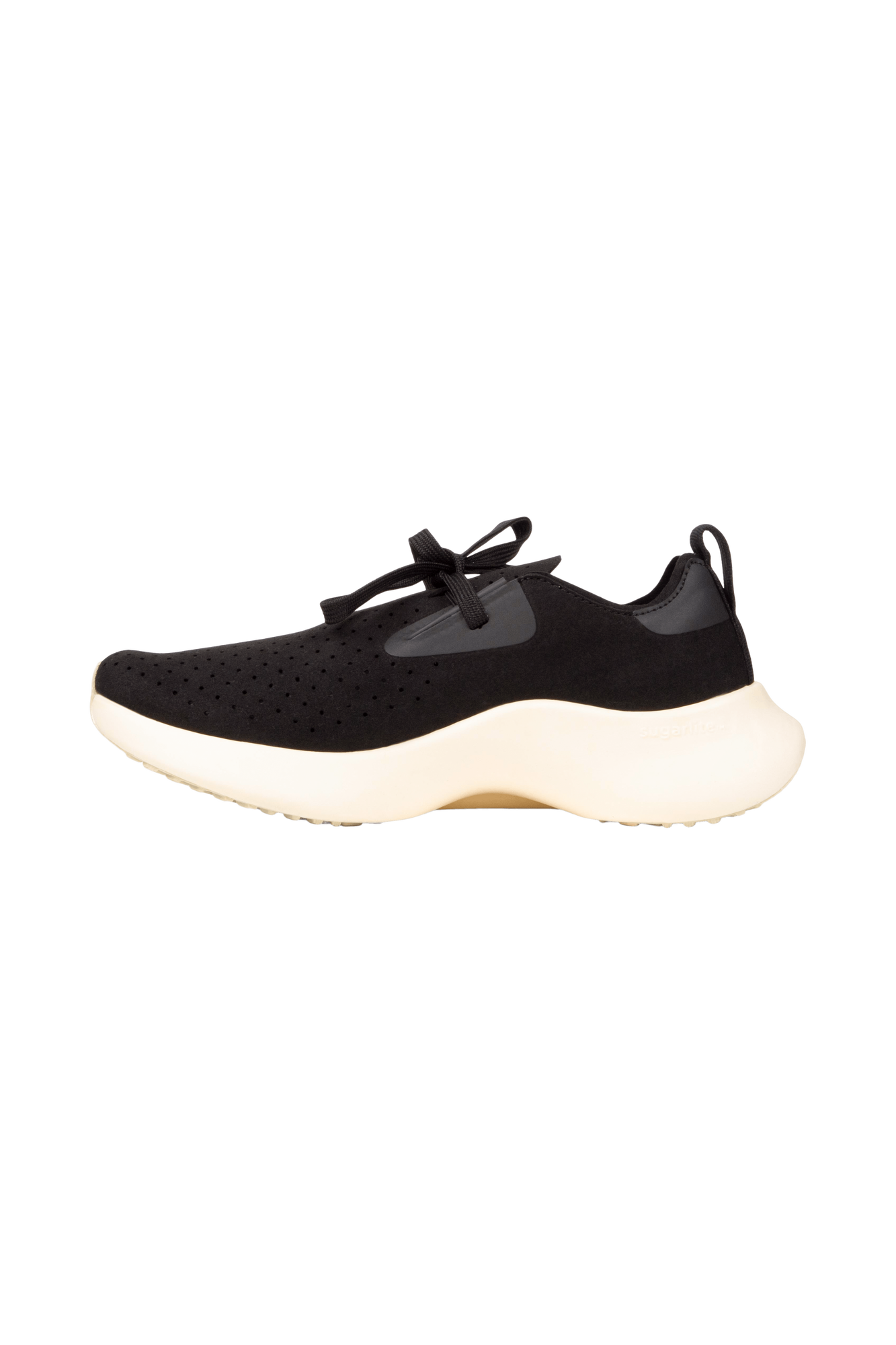 Bottom view of a Native Shoes Apollo 10 | Jiffy Black / Tapioca Off White Footwear in Jiffy Black / Tapioca Off White