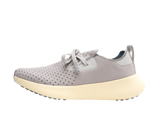 Side view of a Native Shoes Adults Apollo 10 Footwear in Ghost Grey / Tapioca Off White