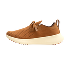Side view of a Native Shoes Adults Apollo 10 Footwear in Quicksand Brown / Tapioca Off White
