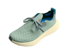 Angled view of a Native Shoes Apollo 10 | Relax Green / Tapioca Off White Footwear in Relax Green / Tapioca Off White