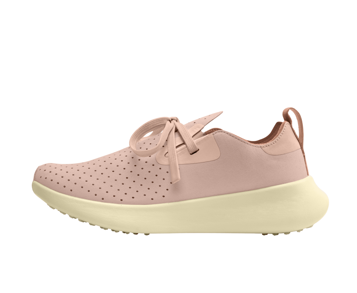 Side view of a Native Shoes Adults Apollo 10 Footwear in Chameleon Pink / Taos Tan