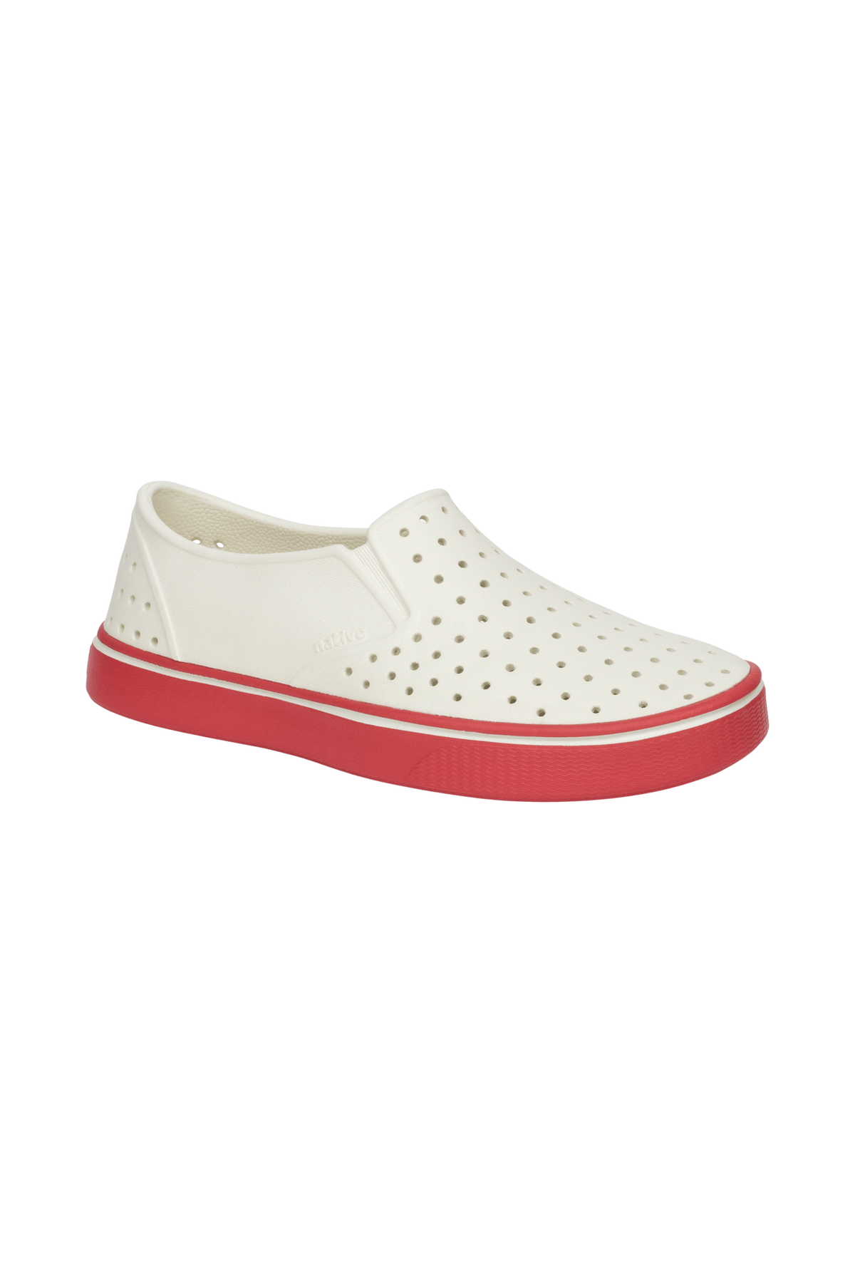 Bottom view of a Native Shoes Miles Wanderfoam | Bnwht/Luckrd Footwear in Bnwht/Luckrd
