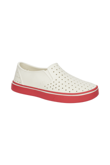 Bottom view of a Native Shoes Miles Wanderfoam | Bnwht/Luckrd Footwear in Bnwht/Luckrd