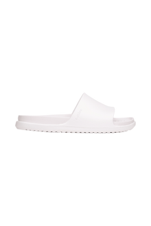 Side view of a Native Shoes Adults Spencer Lx Wanderfoam Footwear in Shell White / Shell White