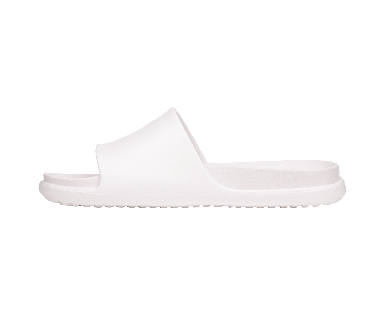 Angled view of a Native Shoes Spencer Lx Wanderfoam | Shell White / Shell White Footwear in Shell White / Shell White