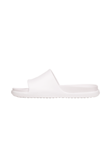 Angled view of a Native Shoes Spencer Lx Wanderfoam | Shell White / Shell White Footwear in Shell White / Shell White