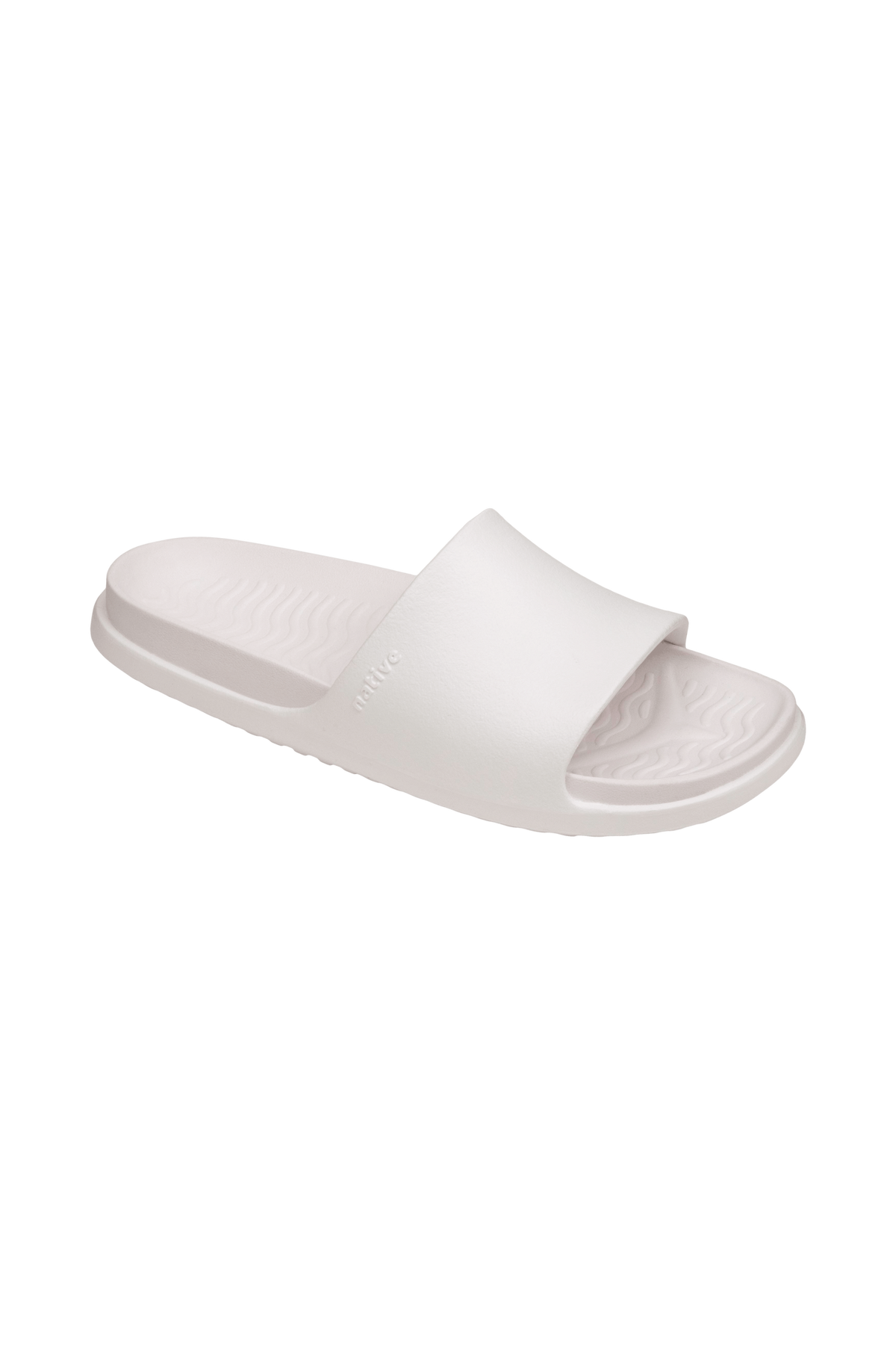 Bottom view of a Native Shoes Spencer Lx Wanderfoam | Shell White / Shell White Footwear in Shell White / Shell White