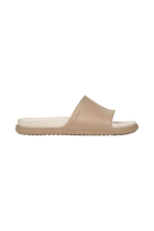 Side view of a Native Shoes Adults Spencer Lx Wanderfoam Footwear in Flax Tan / Bone White