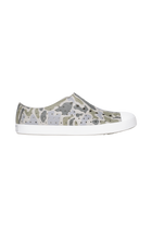 Side view of a Native Shoes Adults Jefferson Wanderfoam Print Footwear in Slkgry/Shlwht/Vetcamo