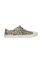 Side view of a Native Shoes Adults Jefferson Wanderfoam Print Footwear in Bnwht/Bnwht/Leopard