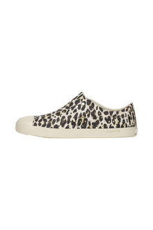 Angled view of a Native Shoes Jefferson Wanderfoam Print | Bnwht/Bnwht/Leopard Footwear in Bnwht/Bnwht/Leopard