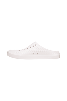 Angled view of a Native Shoes Jefferson Clog Wanderfoam | Shell White / Shell White Footwear in Shell White / Shell White