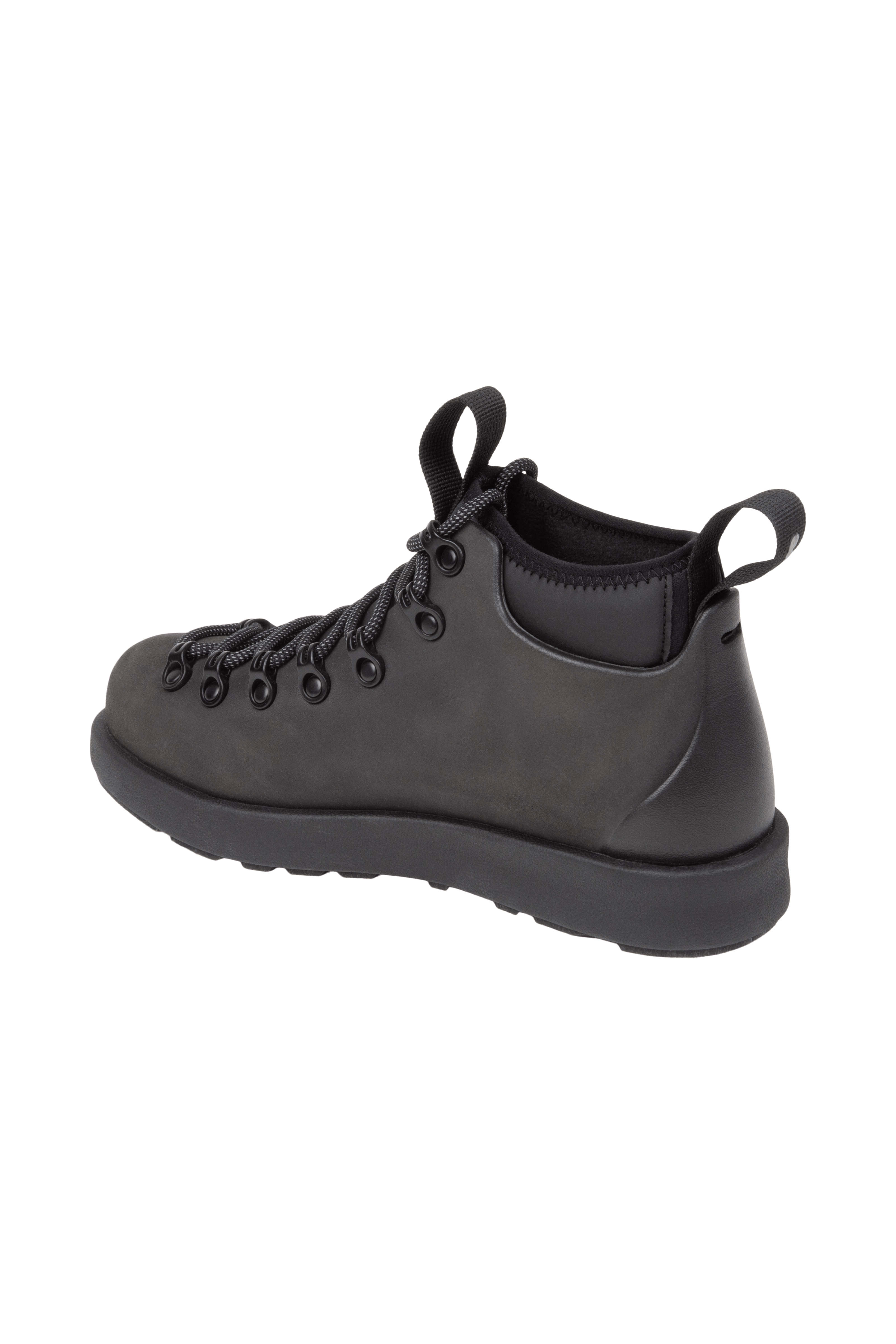 Bottom view of a Native Shoes Fitzsimmons Venture | Jiffy Black / Jiffy Black Footwear in Jiffy Black / Jiffy Black