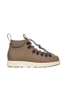 Side view of a Native Shoes Adults Fitzsimmons Venture Footwear in Bstabr/Bnwht