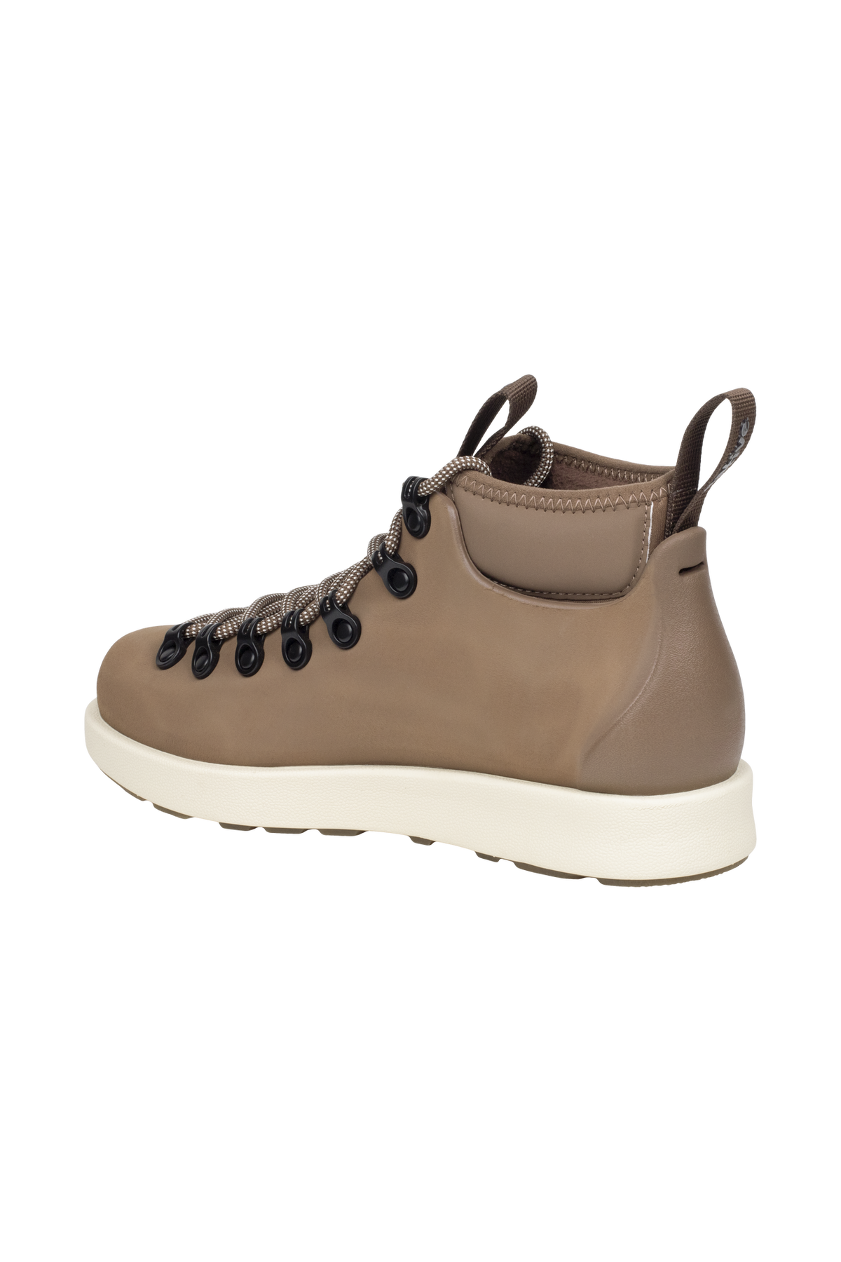 Bottom view of a Native Shoes Fitzsimmons Venture | Bstabr/Bnwht Footwear in Bstabr/Bnwht