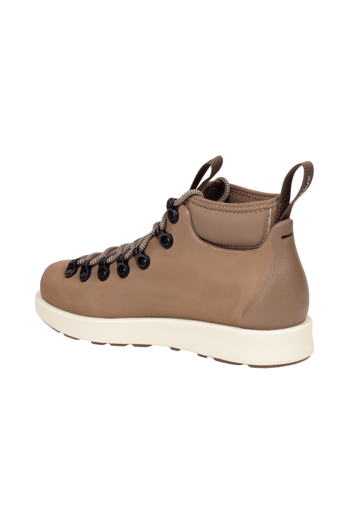 Bottom view of a Native Shoes Fitzsimmons Venture | Bstabr/Bnwht Footwear in Bstabr/Bnwht