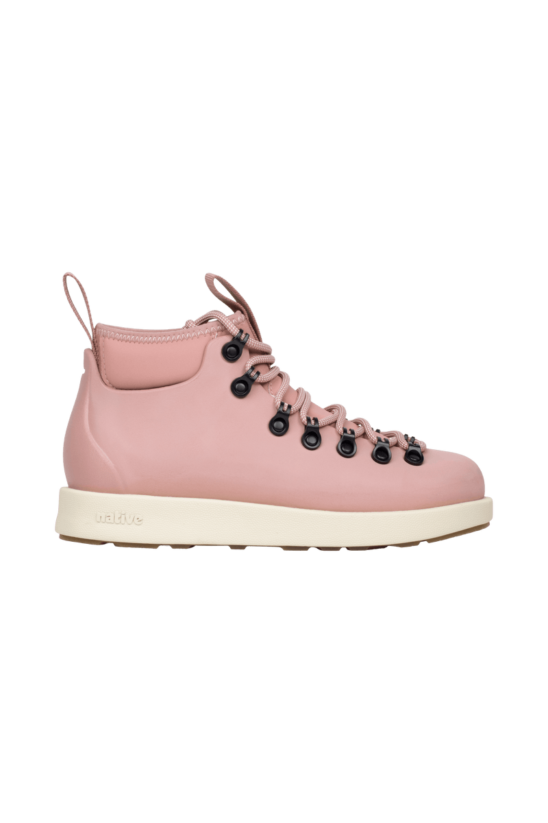 Side view of a Native Shoes Adults Fitzsimmons Venture Footwear in Caypnk/Bnwht